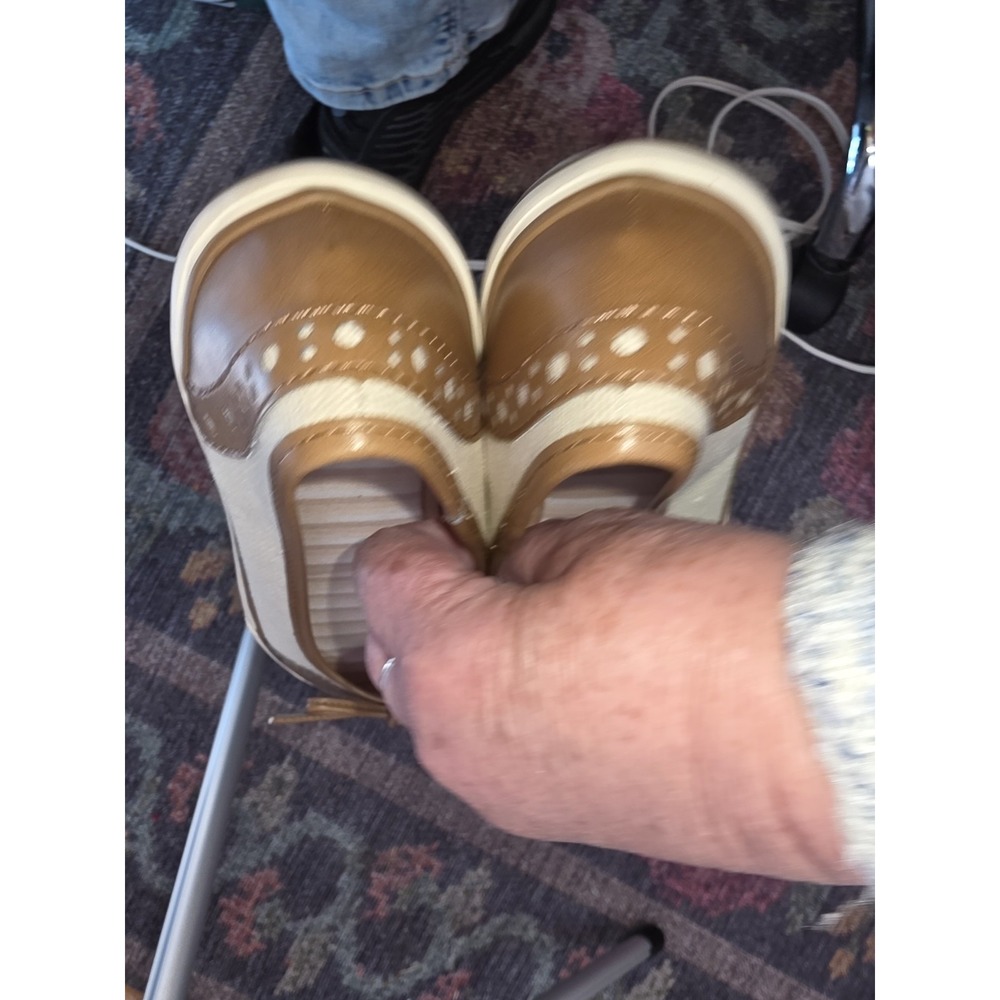 Circa Joan&David Size 7.5 Shoes Ballet Flats Tan And Brown. Comfy, Cozy Dress Up - Picture 5 of 5